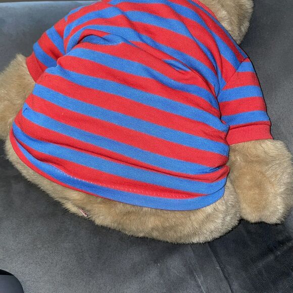 Vintage Avanti Applause Teddy Bear Plush Italy Jockline Shower Nursery 1985 15" - Picture 9 of 12